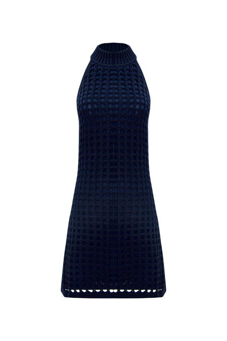 Vestido Tricot Pietra Marinho