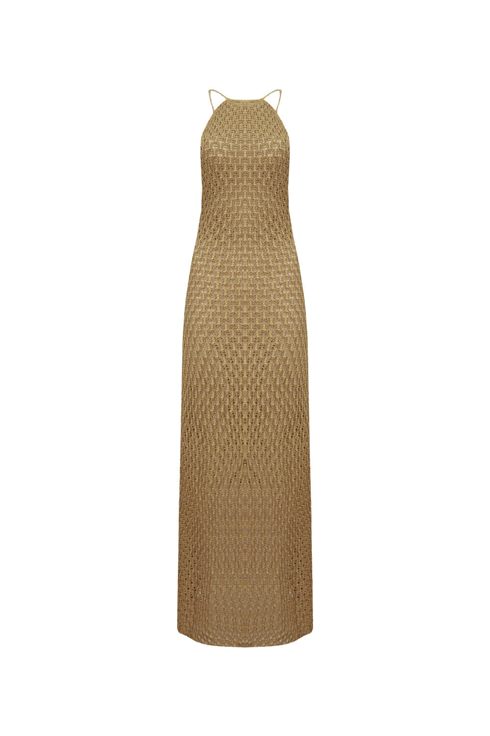 Vestido Tricot Longo Renata Dourado