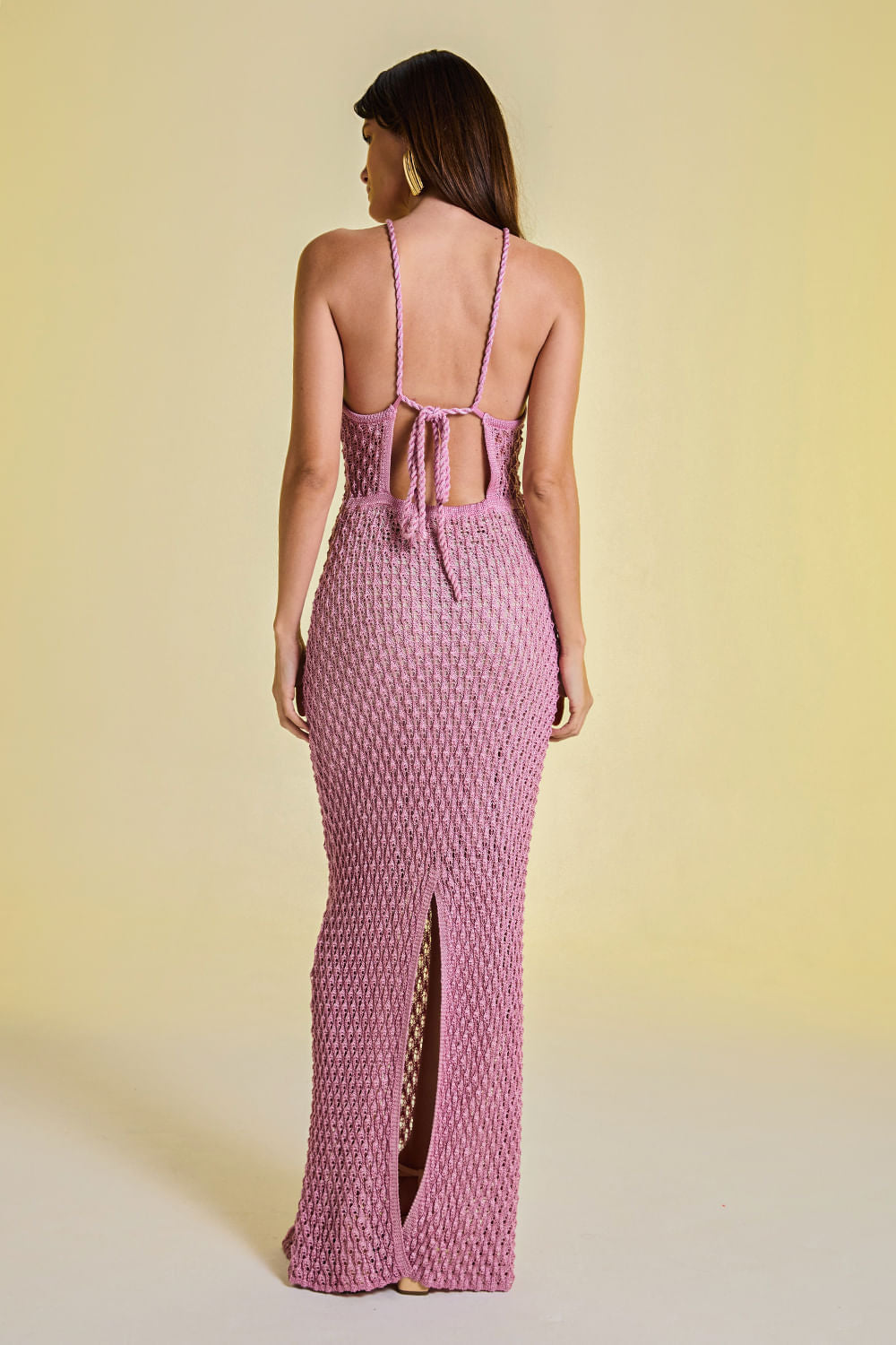Vestido Tricot Longo Renata Rosê