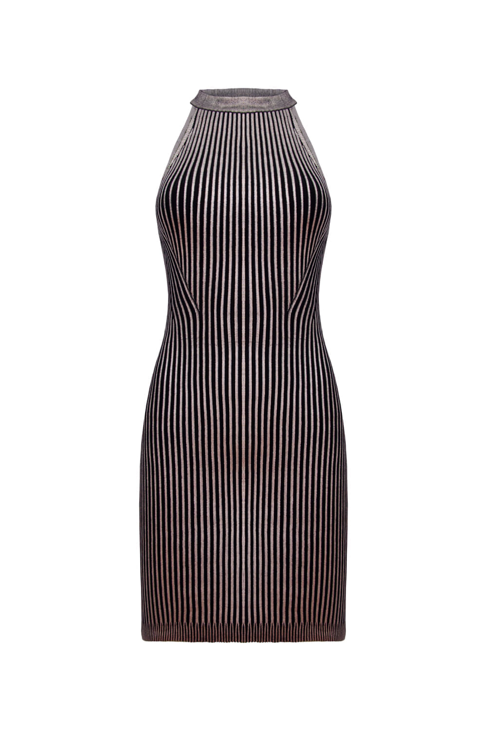 Vestido Tricot Sabrina Prata Cromo
