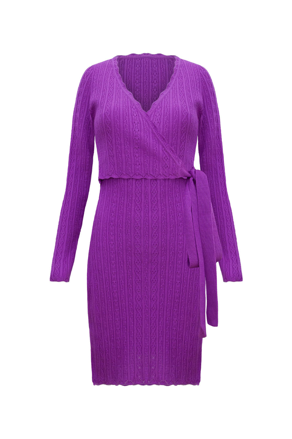 Vestido Tricot Sandra Malva Violeta