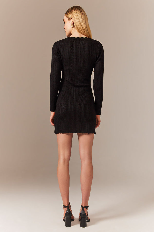 Vestido Tricot Sandra Preto