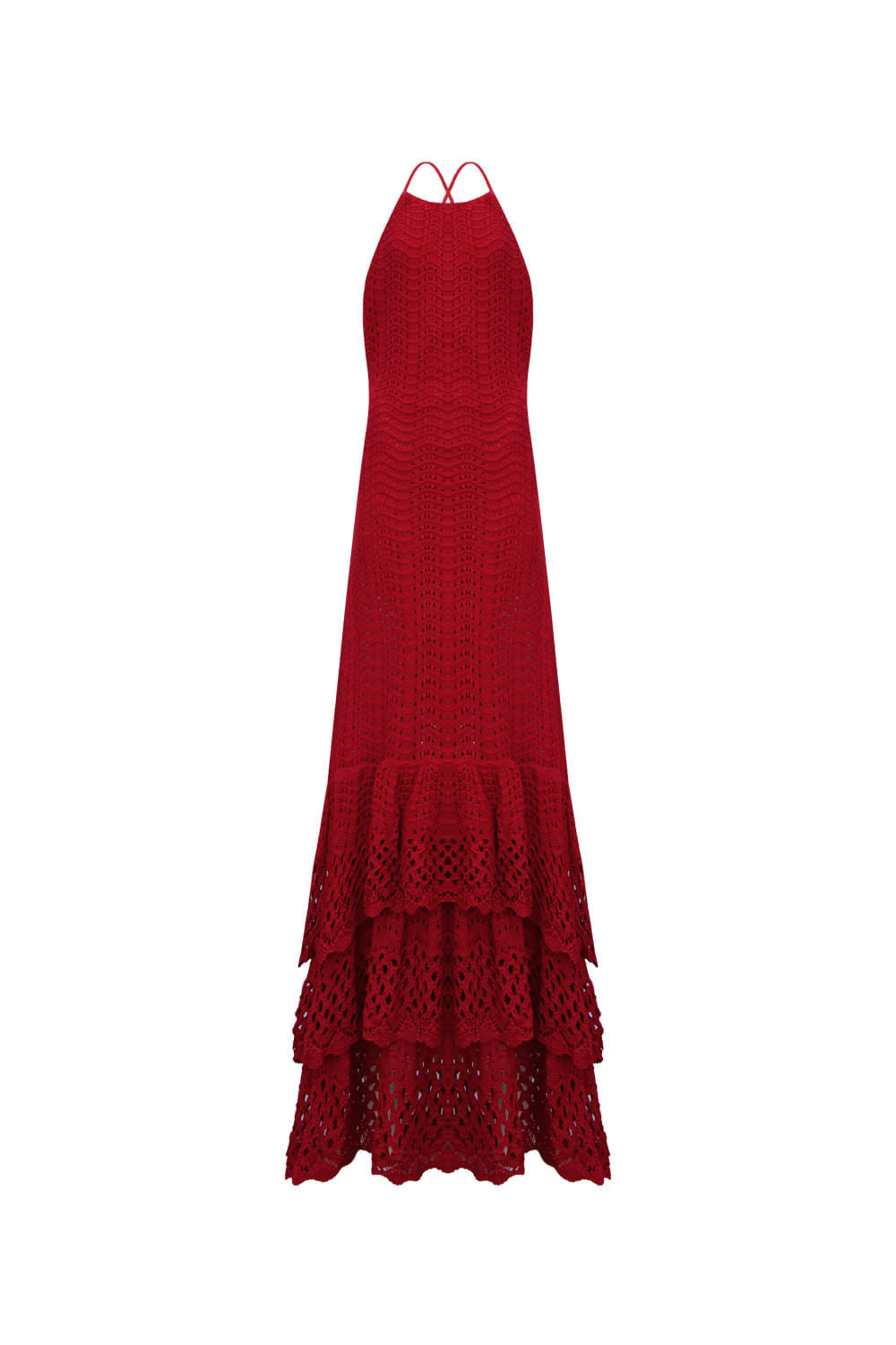 Vestido Tricot Midi Selma Vermelho