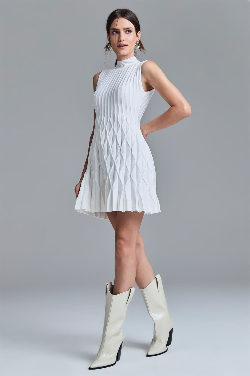 Vestido Tricot Yoko Off White