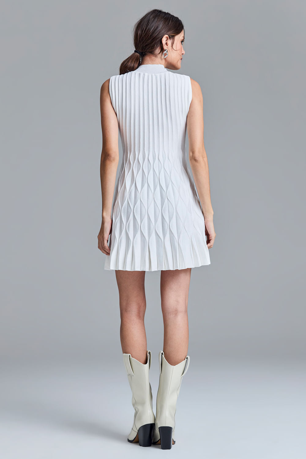 Vestido Tricot Yoko Off White