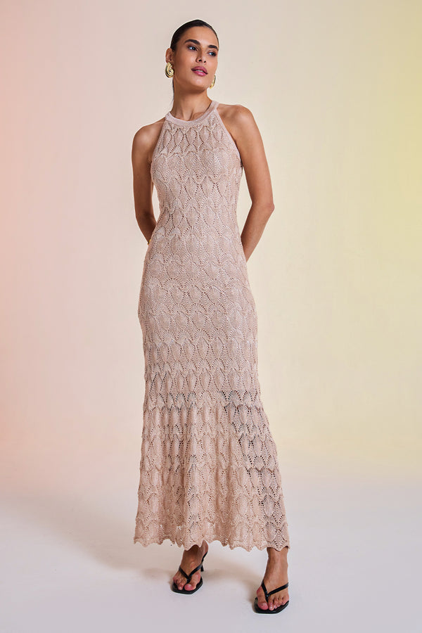 Vestido Tricot Midi Mel Nata
