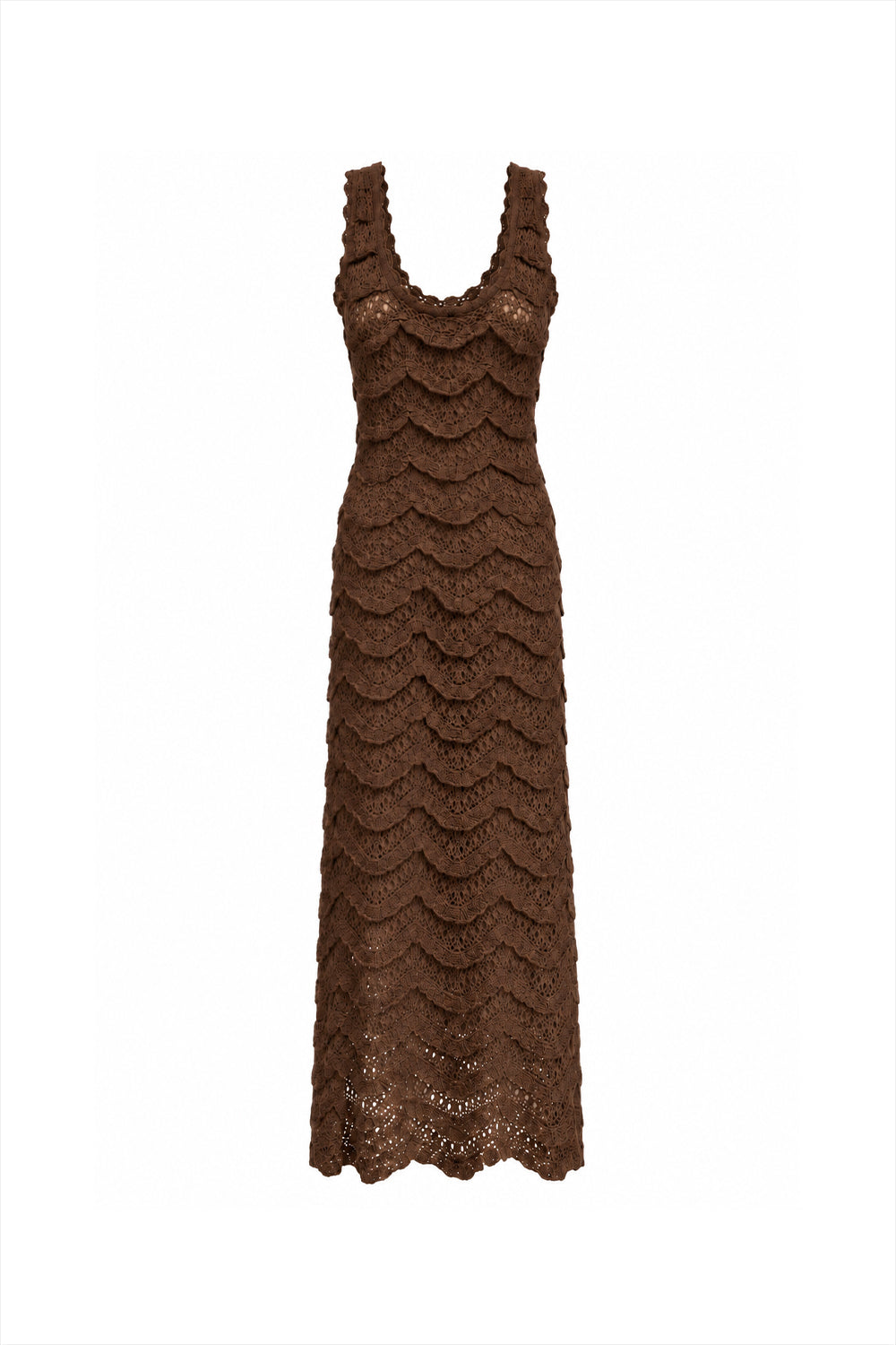 Vestido Tricot Midi New Gisele Marrom