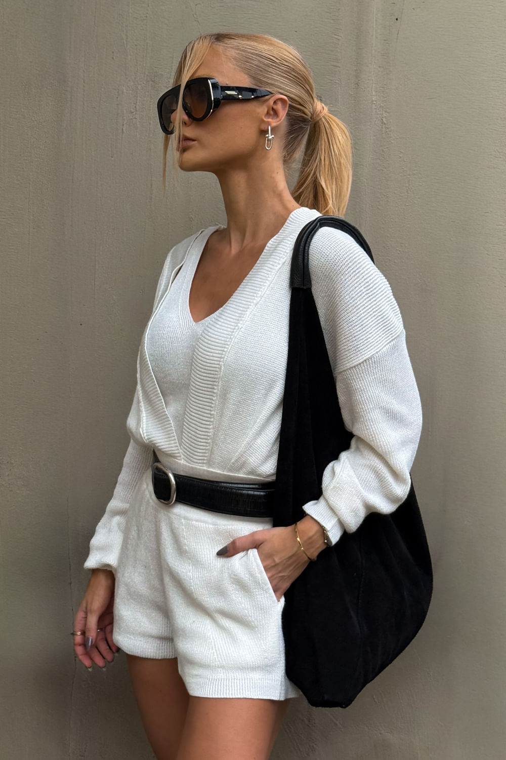 Casaco Tricot Carina Off White