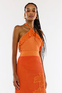 Body Tricot Tropical Tangerina