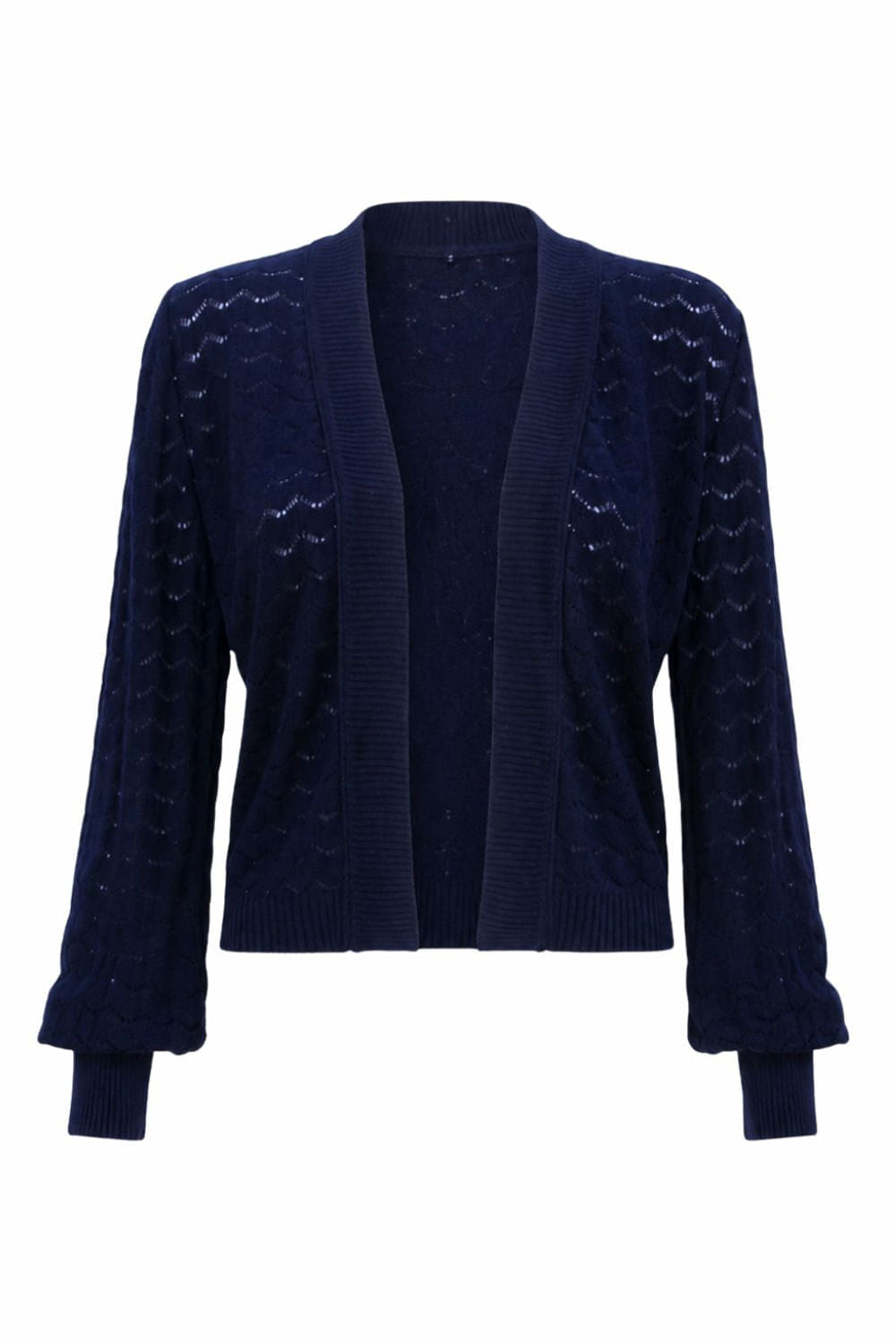 Casaco Tricot Blanche Azul Marinho