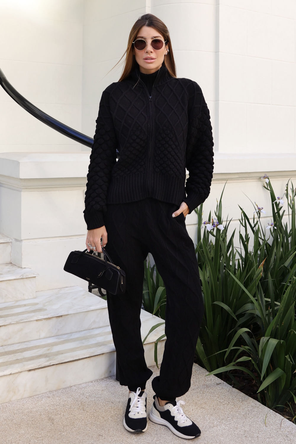 Calça Tricot Rose Preto