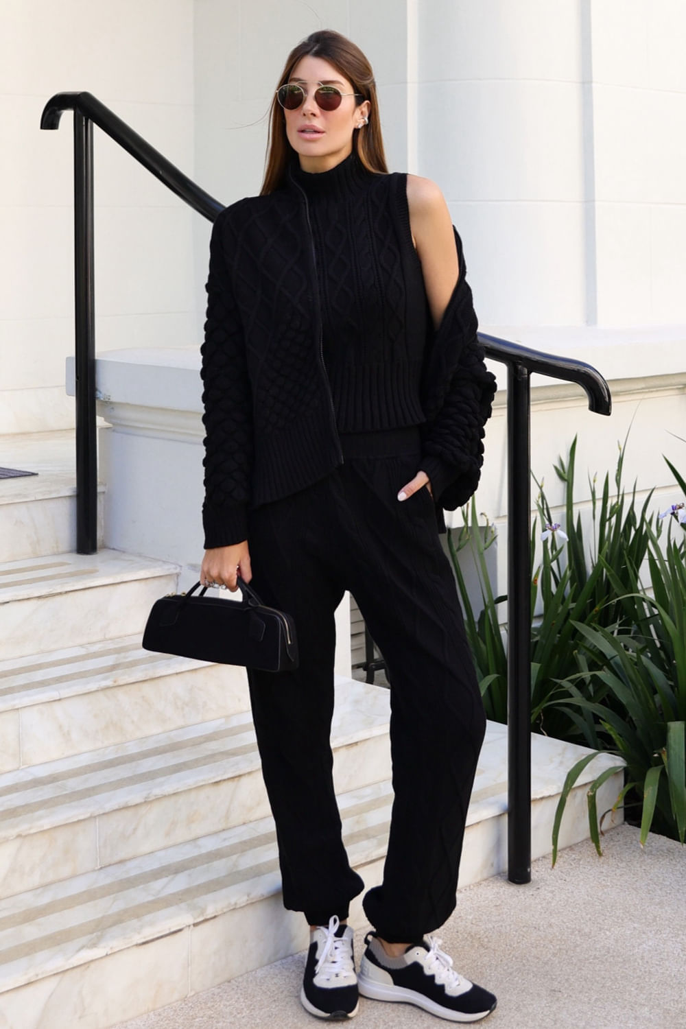 Calça Tricot Rose Preto