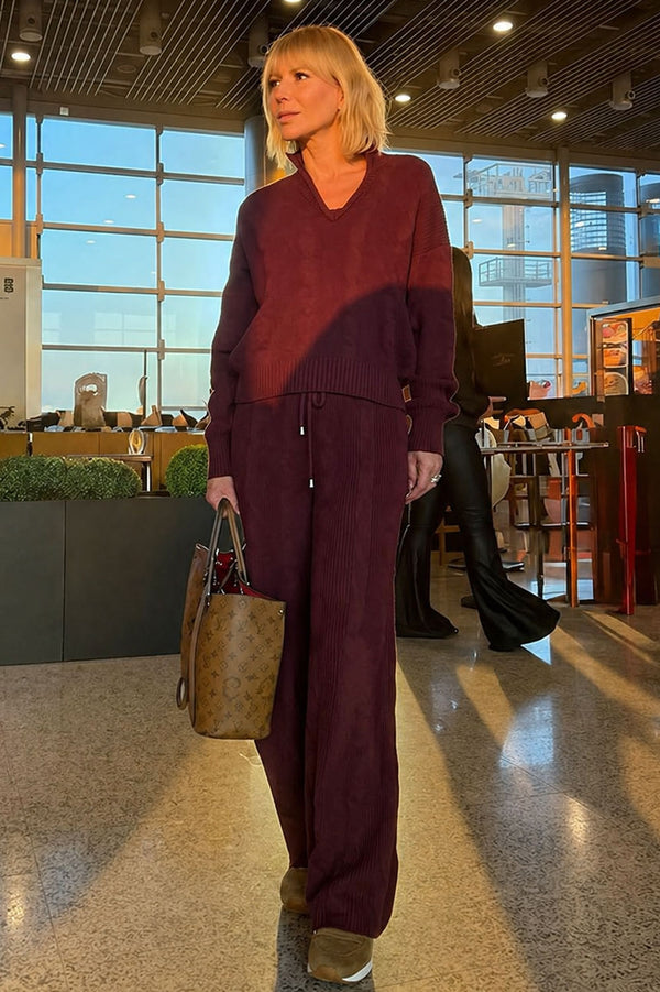 Calça Tricot Leila Dark Brown