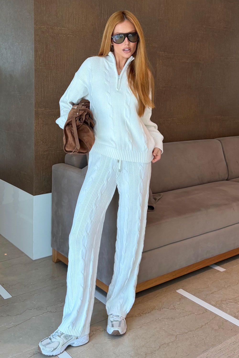 Calça Tricot Leila Off White