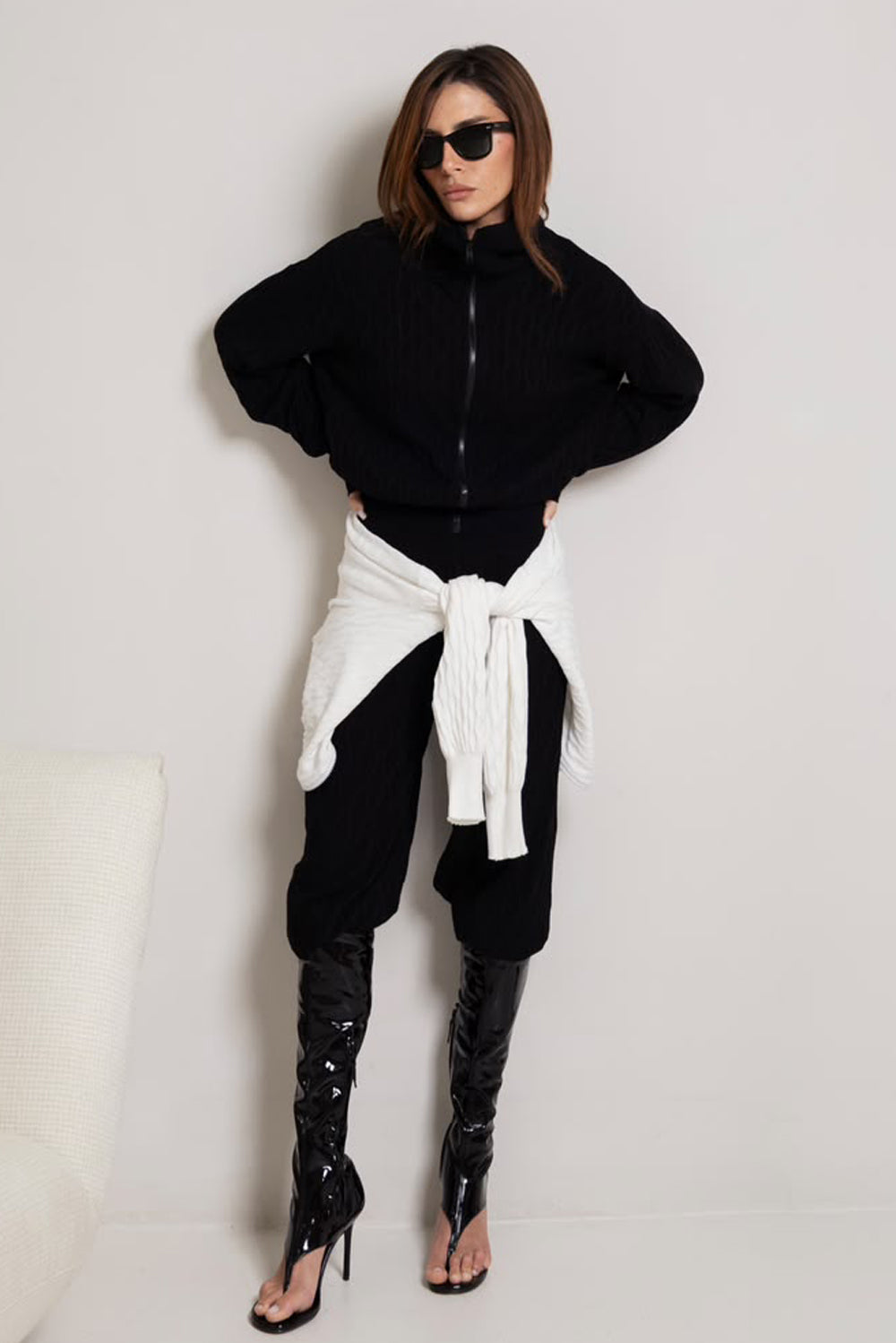 Calça Tricot Flora Preto