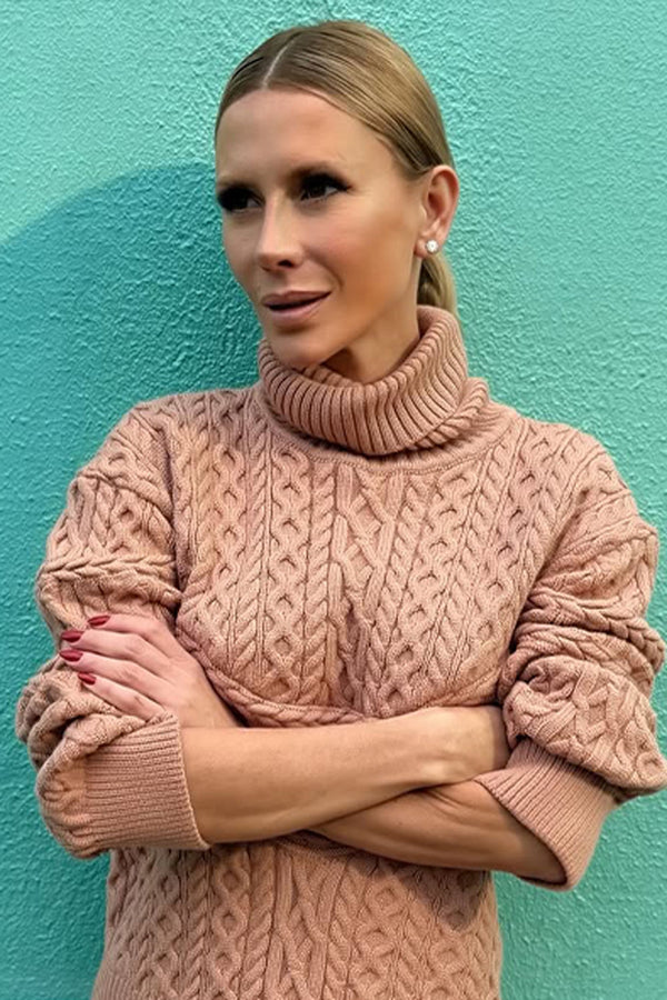 Blusa Tricot Nani Amêndoa