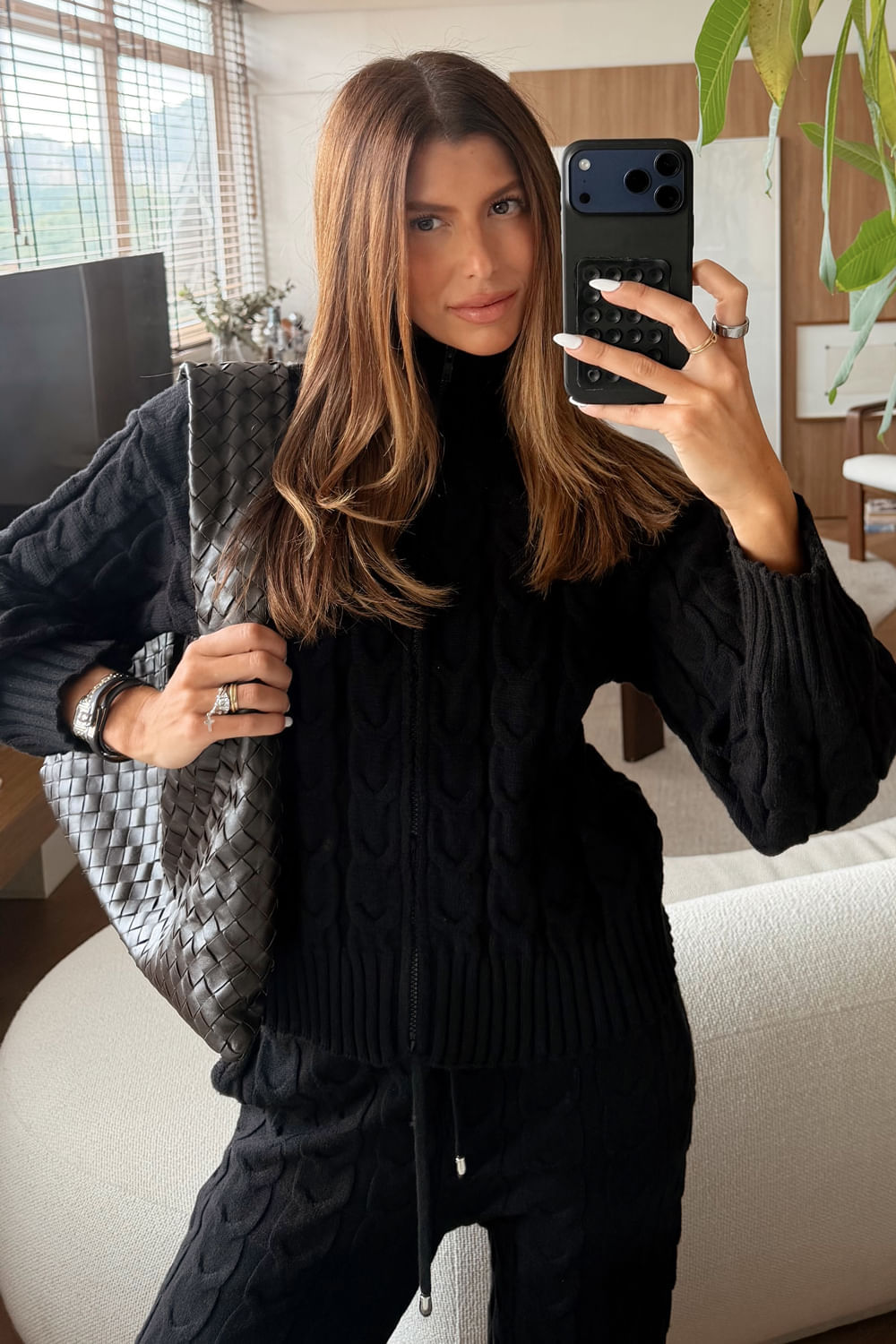 Jaqueta Tricot Roberta Preto