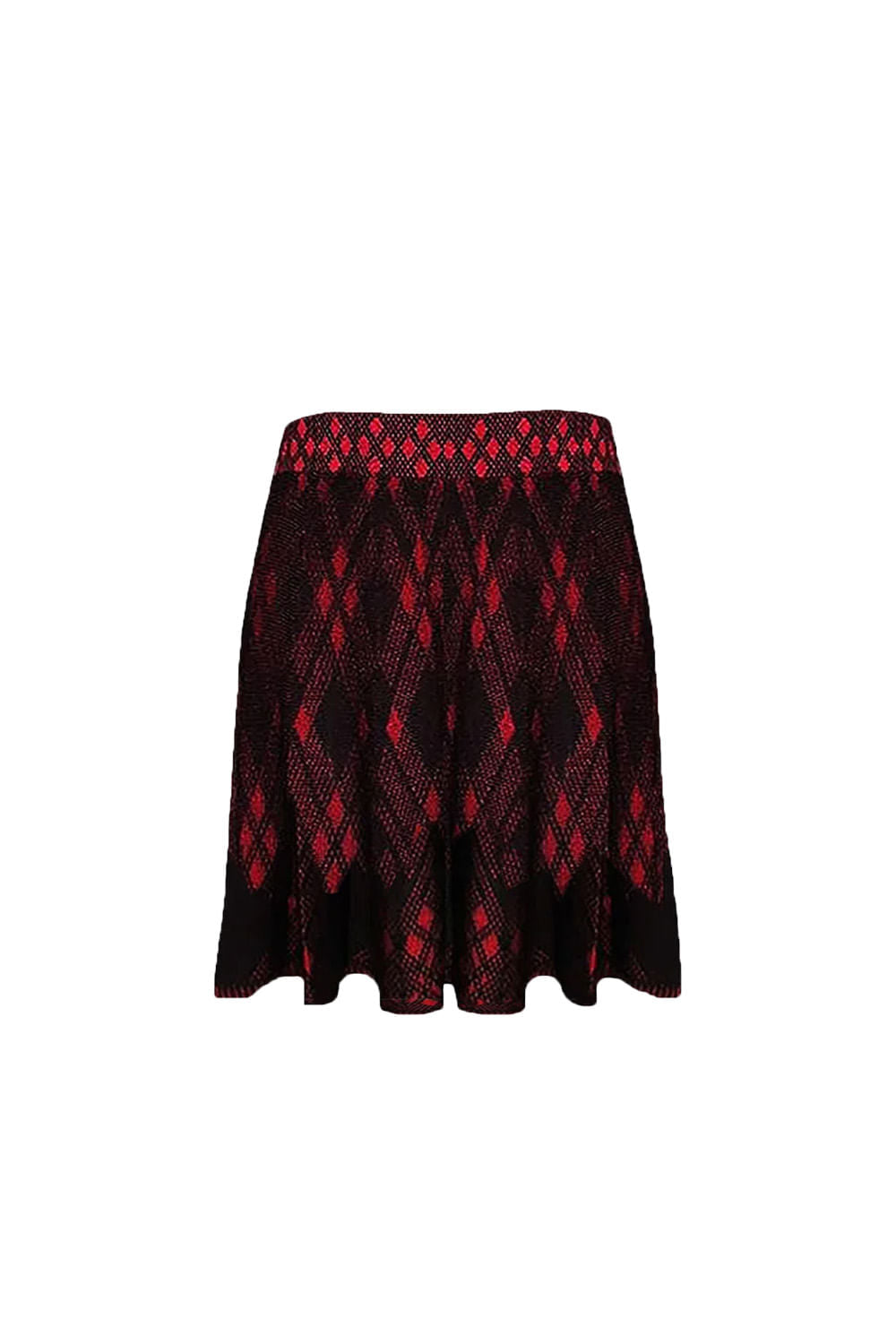 Saia Tricot Oxford Vermelha MINI