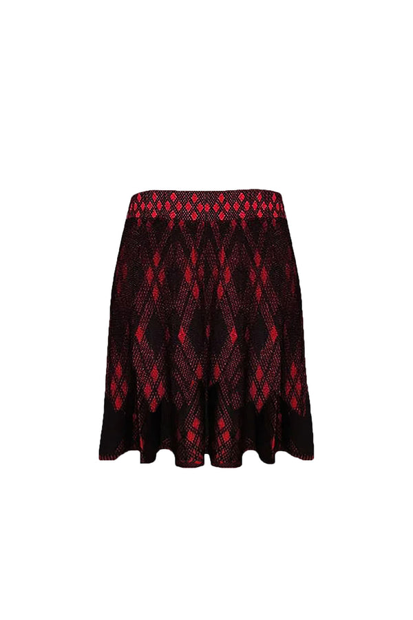 Saia Tricot Oxford Vermelha MINI