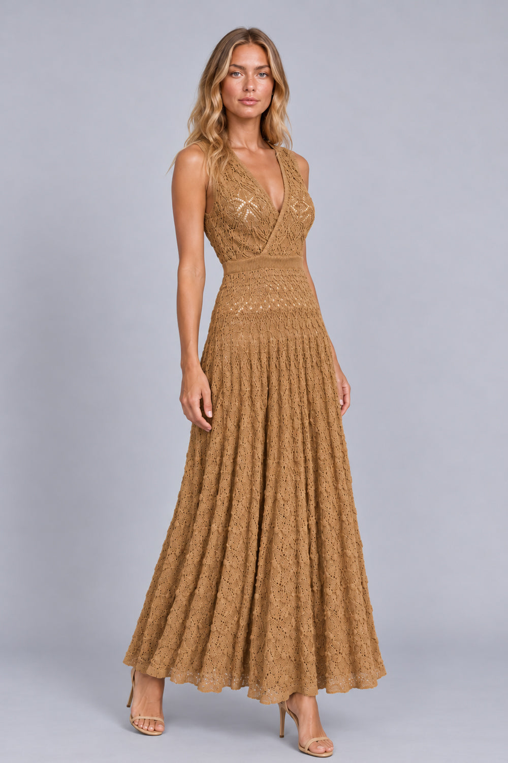 Vestido Tricot Aira Dourado