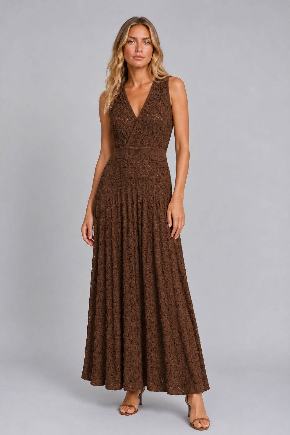 Vestido Tricot Aira Marrom
