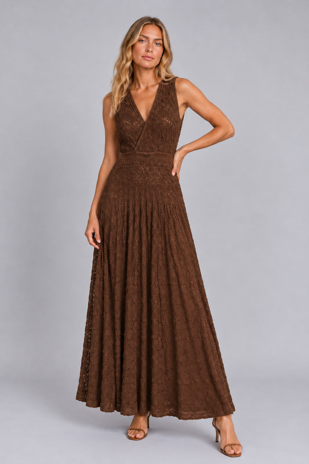 Vestido Tricot Aira Marrom